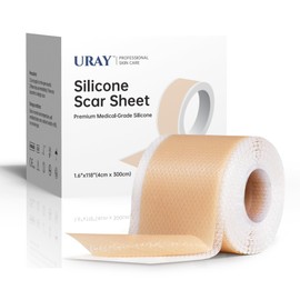 URAY Atfine Scratches and Care Tape, Keloid Tape, Post-surgery, Caesarean Section, Atnon, Scars (1.6 x 11.8 inches (4 x 300 cm)