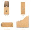 Pack of 4 Magazine Files Kraft Paper File Holder Cardboard