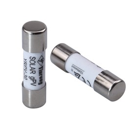 RKURCK 2 Pcs 10x38mm 1000V DC fusible Solar PV Photovoltaic Fuse 30A in line Fuse 25A CE UL:1000V DC In20A/40.3kA