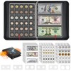 Fireproof Coin Collection Book Holder for Collectors,400 Pockets Fireproof Coin