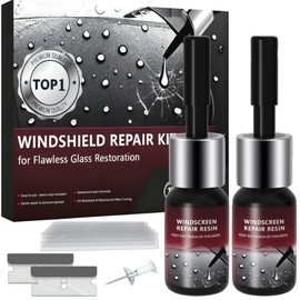 2025 New Windshield Repair Kit,Car Windshield Crack Repair Kit,Rock Chip Repair Kit for Fix Windows, Mirrors,Glasses,Nano Glass Repair Liquid