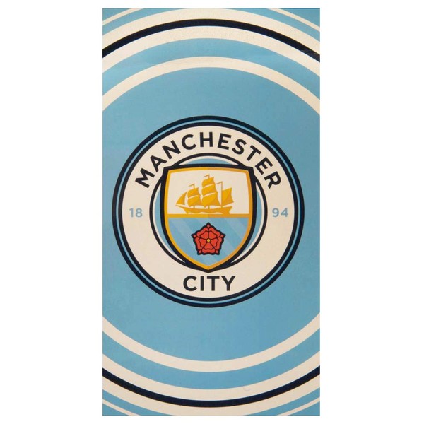 Club Licensed Man City Pulse Towel - 70 x 140cm Approx