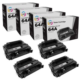 LD Products Compatible Replacement for HP 64 64A Toner Cartridge CC364A Standard Yield (Black, 4-Pack) HP Laserjet: P4015dn, P4015n, P4015tn, P4015x, P4515n , P4515tn, P4515x, P4515xm