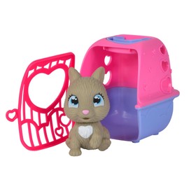 Simba Pamper Petz Mini 105950125 Pamper Petz Mini Animal Babies with Magic Paws that Reveals Whether It is a Girl or Guy, Available as Dog, Cat or Rabbit, from 1 Year