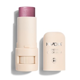 KYDA Mineral Color Balm, SPF 35, Creamy Blendable Color for Lips and Cheeks, Buildable Shimmer Finish, Lightweight Cream Formula, Multiuse Makeup Stick, BERRY