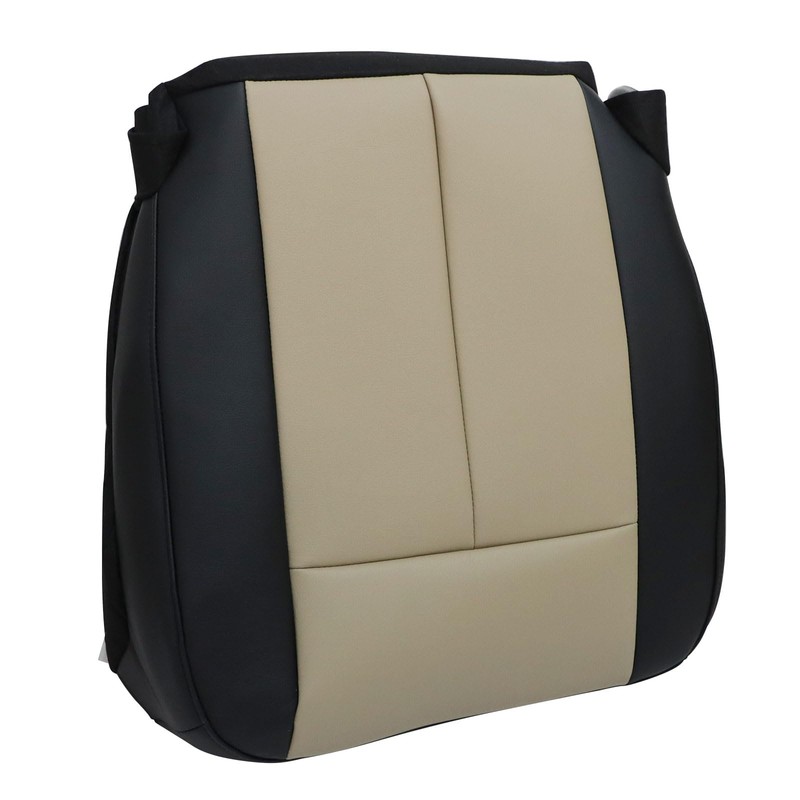 NLQR Front Driver Bottom Replacement Microfiber Leather Seat Cover Compatible