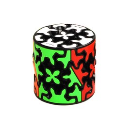 AI-YUN 3x3x3 Cylinder Gear Cube, 3x3 Stickers Round Column Gear Speed Cube, 3D Gear Cube Puzzles Toys, 3D Brain Trainer
