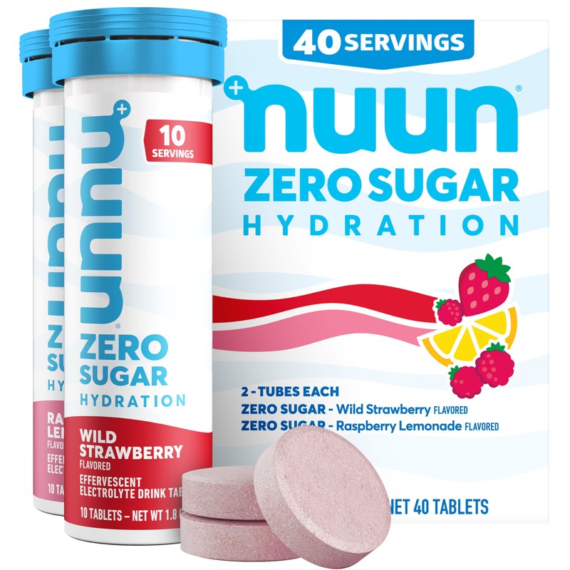 Nuun Zero Sugar Hydration Electrolyte Tablets - Magnesium, Calcium, Potassium,
