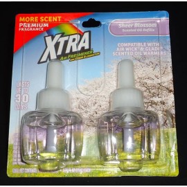 Xtra 12 Xtra Scented Oil Refills Sheer Blossom Fits Glade & Air Wick (Total 6 Packs)