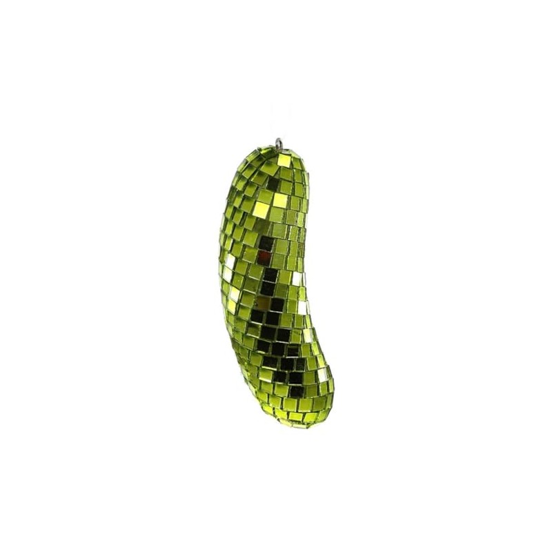 Cody Foster & Co Disco Pickle Glass Hanging Ornament MO-5552