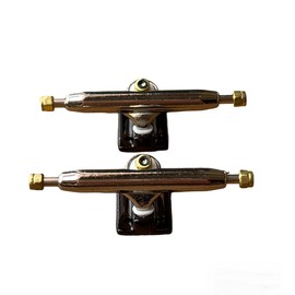 LEEFAI Pro Fretboard Trucks 32/34/36mm 4.0 Pro Finger Skateboard Trucks (Axles) Base Plate Colour and Size (32mm, Black)