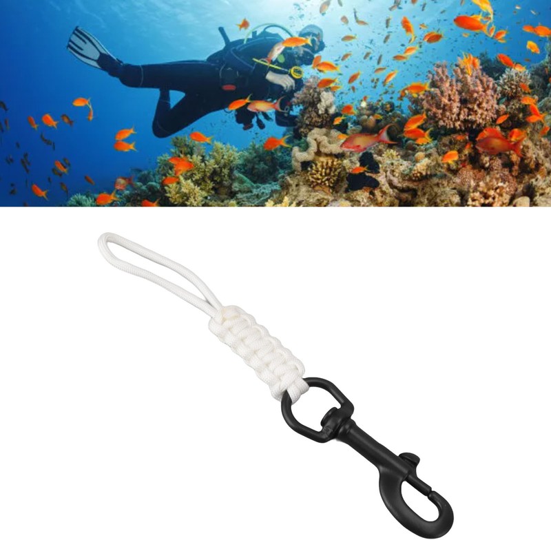 Hand Woven Diving Lanyard Anti Lost Strap Underwater Safety Rope