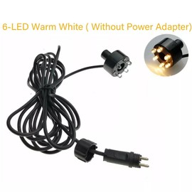 UCCKEYI Wholesale Fountain Submersible LED Light Fountain Ring (6-LED no AC Plug) for Garden, Square, Yard (Multicolor,1)