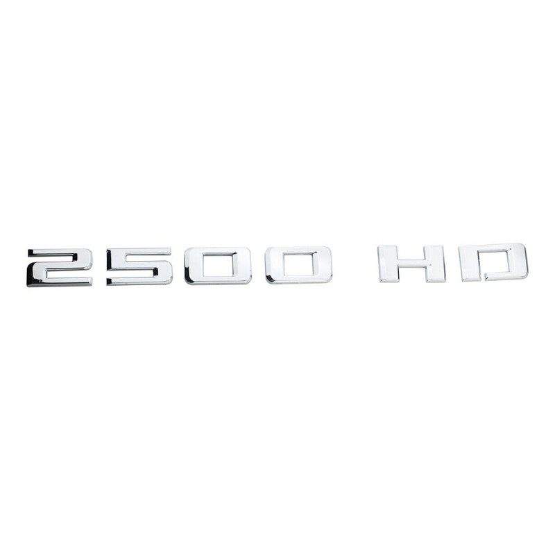 2pcs 2500HD 2500 HD Emblem Side Door Badge 3D Letter