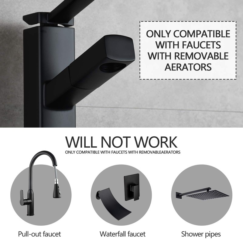Tecmolog Faucet Valve Splitter Brass Sink Valve Diverter for Kitchen