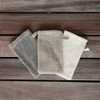 sositex | Wash Mitt, 14 x 25 cm, Premium Linen