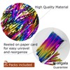 Allgala 2-Pack 29x108 Inch Metallic Foil Fringe Tinsel Table Skirts
