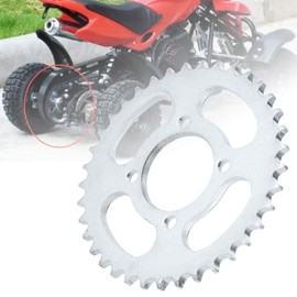 Qiilu 37 Teeth 428 Chain Rear Sprocket Cog Parts for Pit Trail Quad Dirt Bike ATV 110 125CC