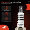 A-Premium Pack of 4 Iridium & Platinum Spark Plugs Compatible