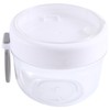 Souhgaue Overnight Oat Containers with Lid and Spoons 2PCS, 20Oz