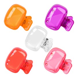 5 Pack Travel Toothbrush Head Covers Cap, Toothbrush Protector Brush Pod Case Protective Plastic Clip for Household Travel, Camping, Bathroom, School, Business