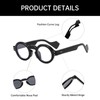 YAMEIZE Oval Blue Light Filter Glasses for Women Men Retro