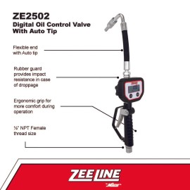 ZeeLine ZE2502 Digital Oil Control Meter W/ Auto Tip