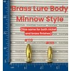 Minnow Brass Lure Bodies & Solid Smooth and Hex Beads