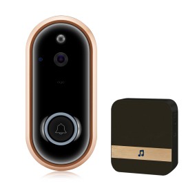 Mignvoa Smart Video Doorbell Wireless Doorbell WiFi Camera IP5 Waterproof 2-Way HD Audio