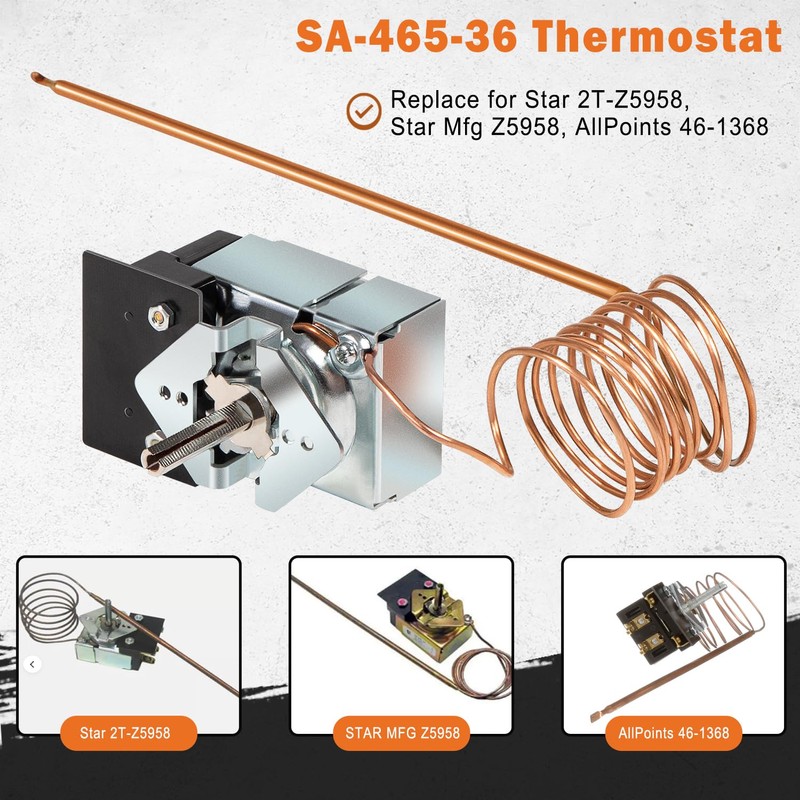 SA-465-36 Compatible Thermostat for Star Max Griddle