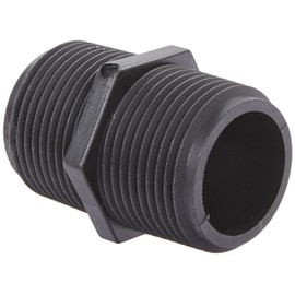 Banjo NIP100-SH Polypropylene Pipe Fitting, Short Nipple, Schedule 80, 1" NPT Male, 2" Length