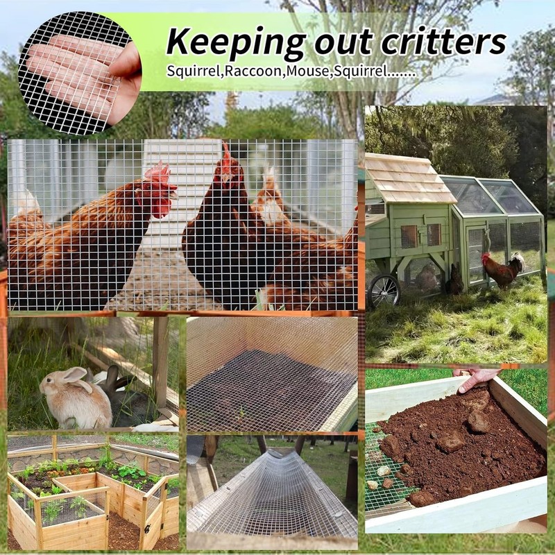 OUKMAO Rodent Mesh Rodent Proofing Wire Metal Mesh, Galvanised Wire