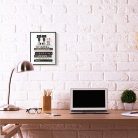 Stupell Industries Fashioner Flower Shoes Bookstack Pink Watercolor, Design by Artist Amanda Greenwood Wall Art, 11 x 14, Black Framed