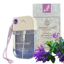 Pocket Care | Desinfectante Spray - Sin Alcohol | 45ml - VERBENA | Antibacterial Spray de Bolsillo Orgánico | Sanitizante para Manos - Hand Sanitizer |Aroma Verbena 100% Natural