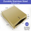 Stardrix Paper Towel Dispenser Wall Mount, Brushed Gold Stainless Steel