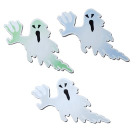 CoolHubcaps Reflective Scary Ghost Car Magnets - 3 Large
