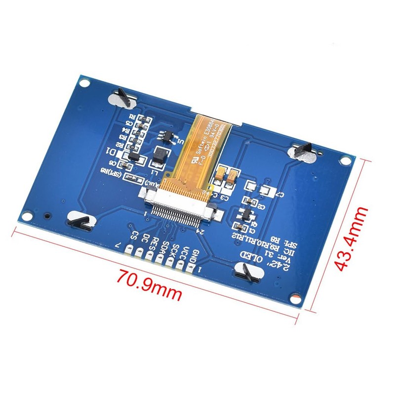 Hailege 2.42 Inch SSD1309 128 x 64 OLED Display Module