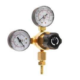 Laroal Mini Pressure Regulator Gas Pressure Regulator Up To 200 Bar Made Of Brass For Argon Co2 Mix 18 Mixed Gas Protective Gas For Tig
