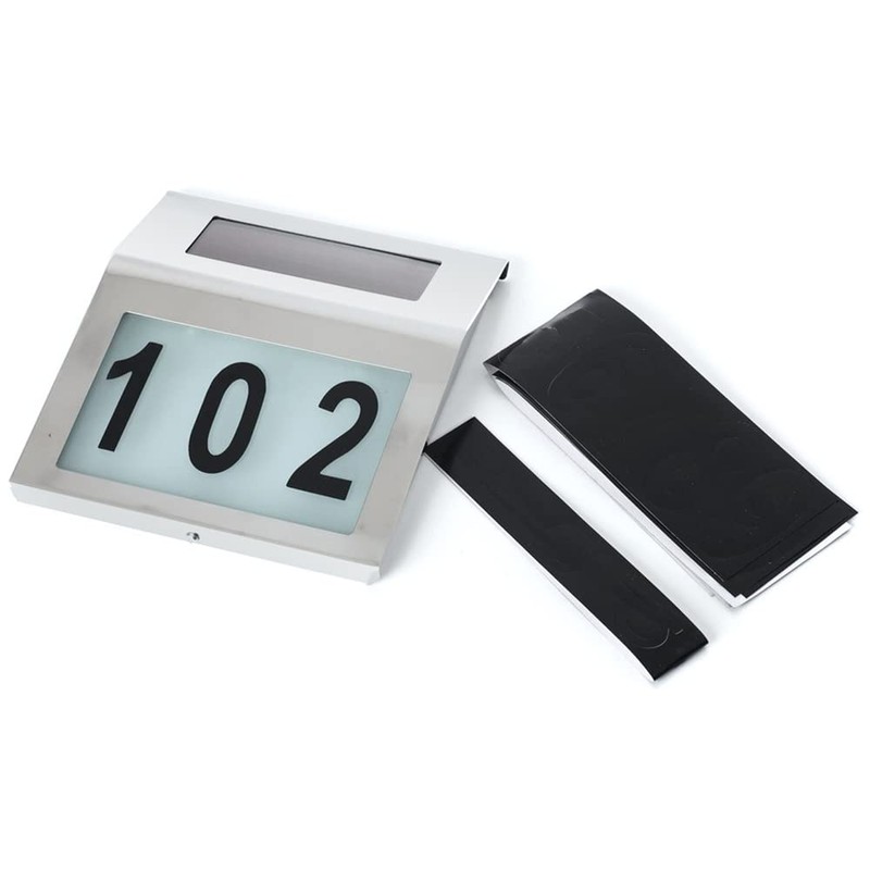 Maclean MCE 172 Solar Lamp With LED House Number Lamp