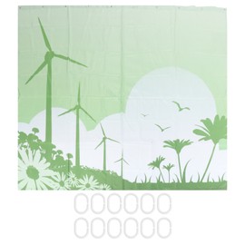 Blackout Curtains Waterproof Shower Curtain Blocking Drapes Window Curtain Panels for Bedroom Living Room Study HotelM