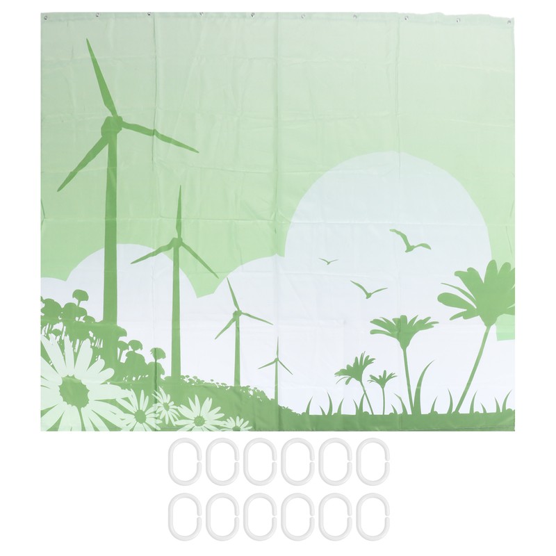 Blackout Curtains Waterproof Shower Curtain Blocking Drapes Window Curtain Panels