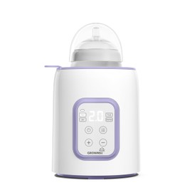 Grownsy Bottle Warmer, 8-in-1 Fast Baby Bottle Warmer for Breastmilk or Formula, Smart Temperature Control and Automatic Shut-Off Milk Warmer, Baby Essentials for Newborn- Purple