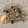 500pcs a lot: D11mmxL17mm Brass(Old Gold) Sofa Upholstery Tacks Wooden