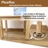 PlusRoc 8 Pack Self Adhesive Caster Wheels 1 Inch for