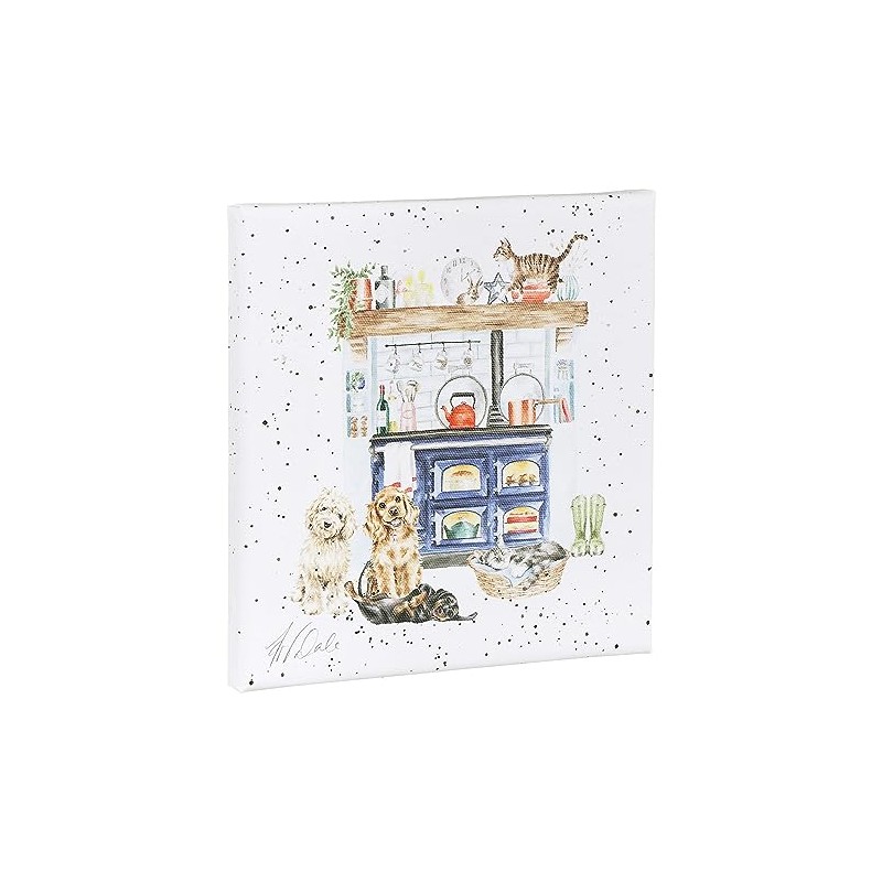 Wrendale Designs Country Kitchen Canvas dogs and cats 20CM