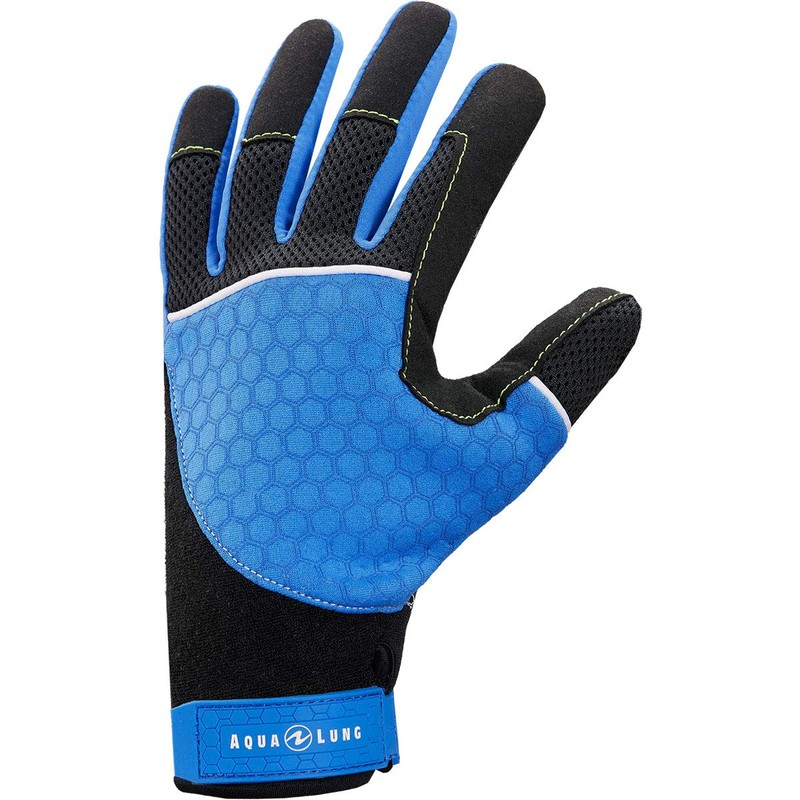 AquaLung Velocity Gloves (Medium, Blue / Black)