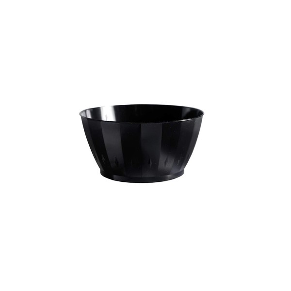 Party Essentials Plastic Bowl, 6-Ounce Capacity, Black (Case of 240)