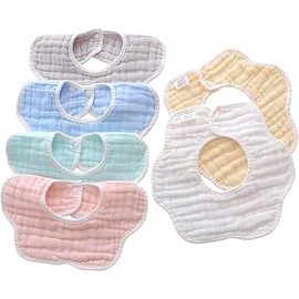 Baby Bibs Muslin Drool Teething Drooling Bibs for Baby Girl Boy Muslin Cotton