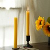 12 PCS Beeswax Taper Candles Hand Rolled - Smokeless Dripless