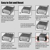 Diyife Large Combination Padlock [One-Touch Unlocking], Heavy Duty Weatherproof Padlock,